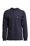 Lapco FR 7oz. Navy Henley FRT-HJE-NVY